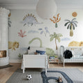 Dinosaur Oasis, Multi Mural Wallpaper - room preview 03