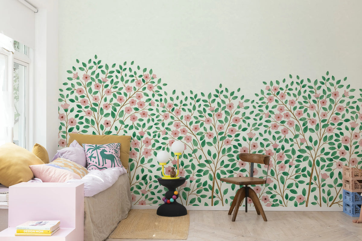 Blossom Tree, Pink Mural Wallpaper - room preview 03