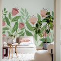 Big Blossom, Pink Mural Wallpaper - room preview 03