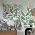 Big Blossom, Light Pink Mural Wallpaper - room preview 03