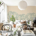 Blossom Tree, Blue Mural Wallpaper - room preview 03
