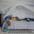 Mountain Top, Gray Mural Wallpaper - room preview 03