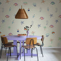 Summer Lo-Fi, Beige Mural Wallpaper - room preview 03