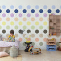 Big Dots, Pastel Mural Wallpaper - room preview 03