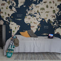 Animal World, Midnight Mural Wallpaper - room preview 03