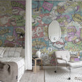 Comics, Vintage Mural Wallpaper - room preview 03