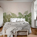 Tropical Serenity, Green Mural Wallpaper - room preview 03