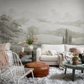 Hilltop House, Beige Mural Wallpaper - room preview 03
