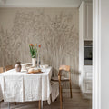 Daffodil, Beige Mural Wallpaper - room preview 03