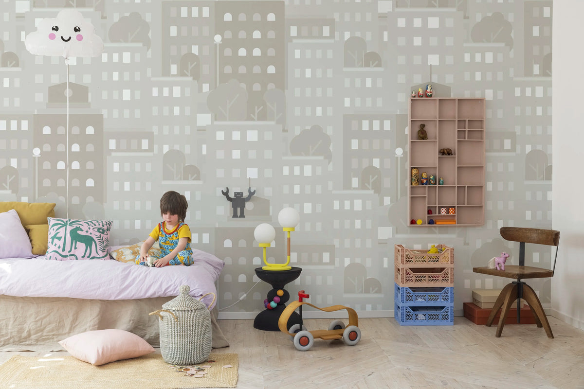 Big City, Day Mural Wallpaper - room preview 03