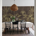 Golden Jungle, Dark Mural Wallpaper - room preview 03