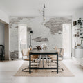 Ivory Bricks, Soft Plaster Mural Wallpaper - room preview 03