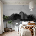 Stormy Forest, Black & White Mural Wallpaper - room preview 03