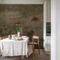 Dreamy Rudbeckia, Pink Mural Wallpaper - room preview 03