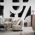 Bold Lines, Black Mural Wallpaper - room preview 03