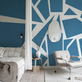 Bold Mosaic, Petrol Mural Wallpaper - room preview 03