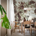 Blurry Honeysuckle, Green Mural Wallpaper - room preview 03