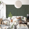 Abstract Wood, Green Mural Wallpaper - room preview 03
