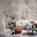 Rose Garden, Gray Mural Wallpaper - room preview 03