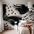 Modern Graphic, Graphite Mural Wallpaper - room preview 03