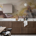 Gold Stream, Lilac Mural Wallpaper - room preview 03