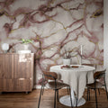 Agate Dreams, Pink Mural Wallpaper - room preview 03
