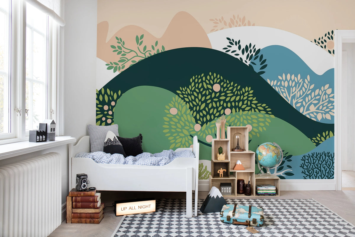 Apple Garden, Multi Mural Wallpaper - room preview 03
