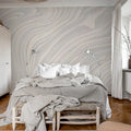 Multi Layers, White Mural Wallpaper - room preview 03