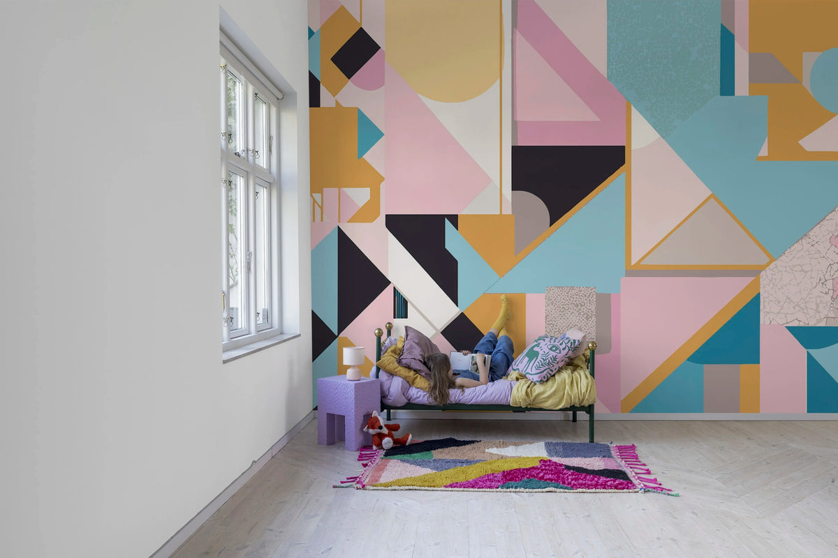 Retro Forms, Multi Mural Wallpaper - room preview 03