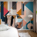 Retro Shapes, Multi Mural Wallpaper - room preview 03