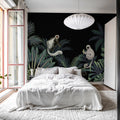Jungle Monkeys, Black Mural Wallpaper - room preview 03