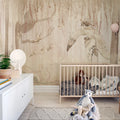 Dream Forest Girl, Sandy Pink Mural Wallpaper - room preview 03
