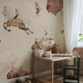 Flying Circus, Sandy White Mural Wallpaper - room preview 03