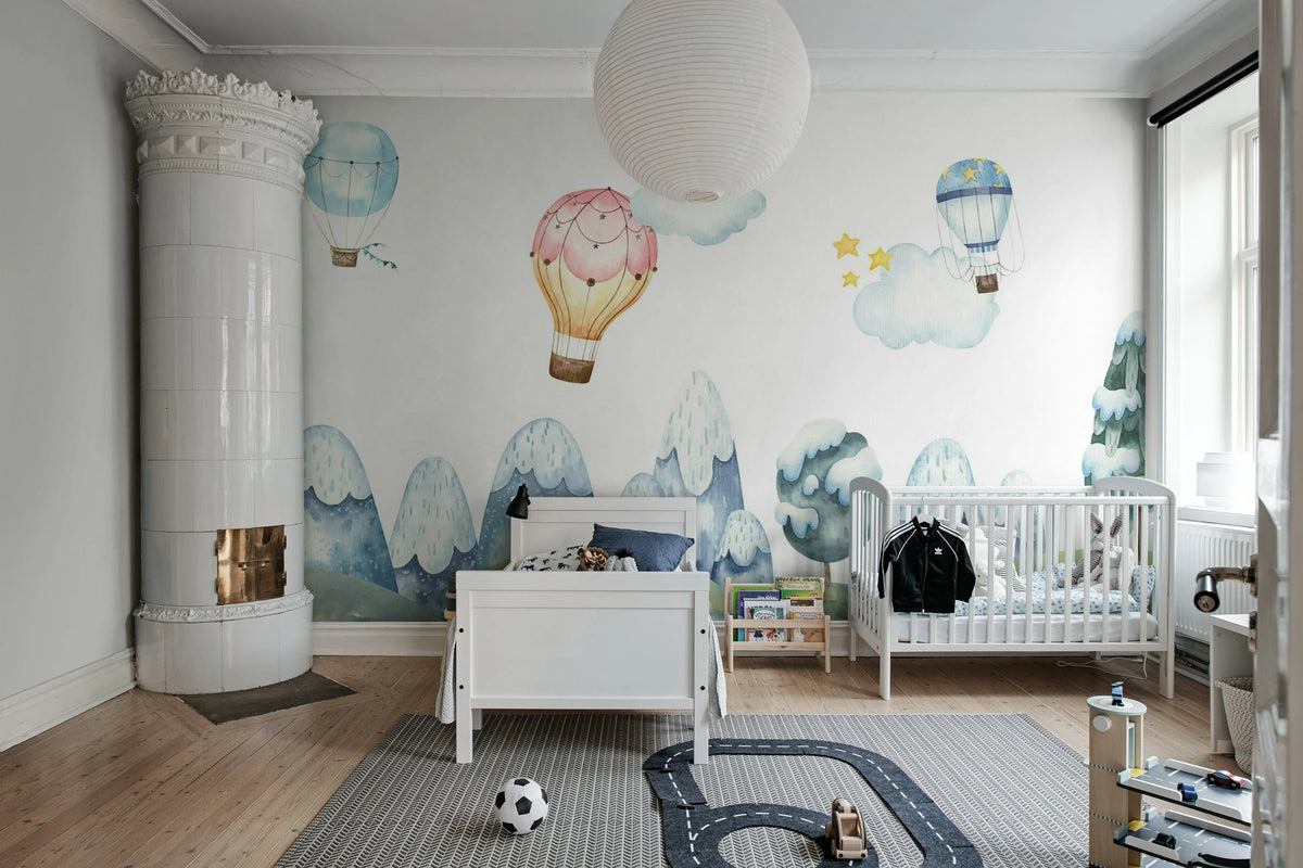 Happy Balloons, Pastel Mural Wallpaper - room preview 03