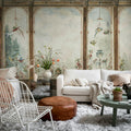 Poetic Panels, Vintage Mural Wallpaper - room preview 03
