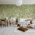 Chinoiserie Dream, Beige Mural Wallpaper - room preview 03
