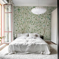 Chinoiserie Dream, Light Green Mural Wallpaper - room preview 03