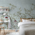 Branches of Dreams, Light Blue Mural Wallpaper - room preview 03