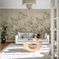 Branches of Dreams, Rust Mural Wallpaper - room preview 03