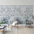 Pome Greenery, Blue Mural Wallpaper - room preview 03