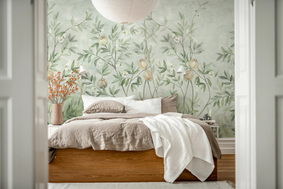 Pome Greenery, Summer Green Mural Wallpaper - room preview 03