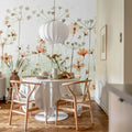 Dreamy Meadow, Red Mural Wallpaper - room preview 03