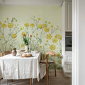 Vintage Buttercups, Yellow Mural Wallpaper - room preview 03