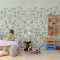 Serene Garden, Beige Mural Wallpaper - room preview 03