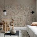Serene Garden, Rust Mural Wallpaper - room preview 03