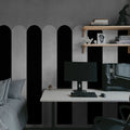 Circus Stripes, Licorice Mural Wallpaper - room preview 03