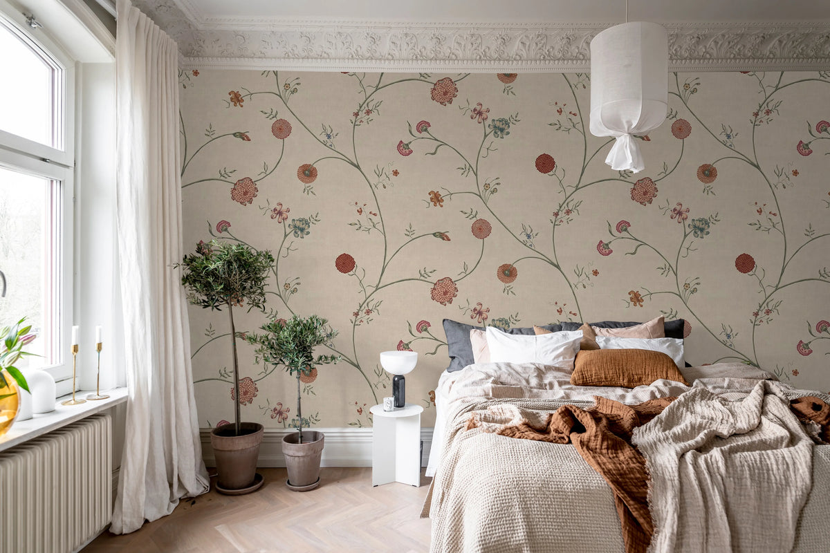 Grand Flower Thread, Sand Mural Wallpaper - room preview 03