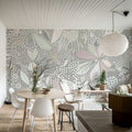 Flower Art, Pastel Mural Wallpaper - room preview 03