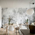 Raster, Black & White Mural Wallpaper - room preview 03