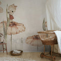 Bloomy Fields of Marion, Off White Mural Wallpaper - room preview 03